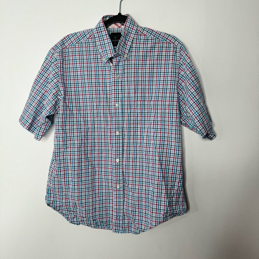 Tailorbyrd short sleeve button down shirt size medium